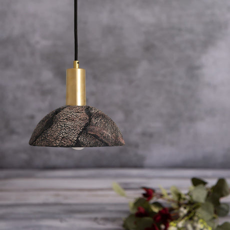 Textured Ceramic Pendant Light for Kitchen and Dining Areas