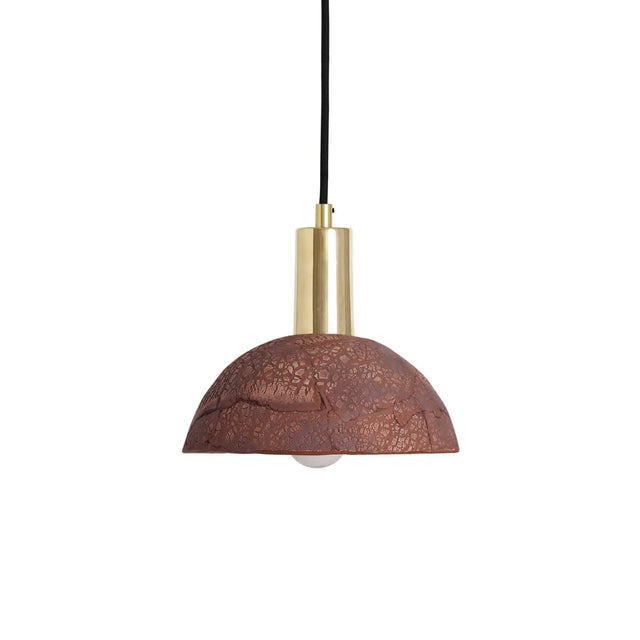 Novira ceramic dome pendant light for living room
