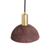Novira dome pendant light close-up texture view