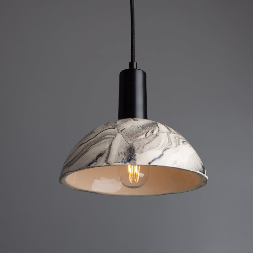 Auretta Pendant Light with Marbled Glaze Finish