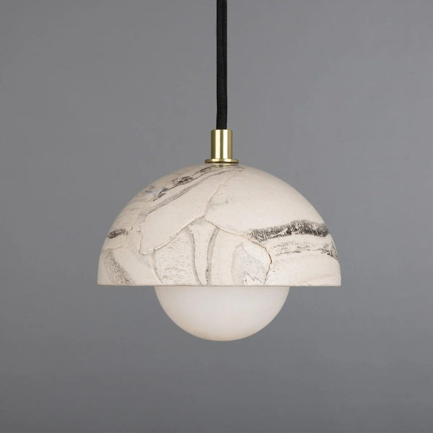Ceramic Dome Pendant Light Close-Up Finish Detail