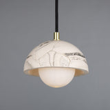 Ceramic Dome Pendant Light Textured Surface Detail