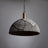 Ceramic Dome Pendant Light Installed Above Kitchen Island