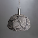 Black Clay Pendant Light Full Fixture View