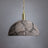 Brass Lamp Holder Detail on Ceramic Pendant Light