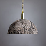 Brass Lamp Holder Detail on Ceramic Pendant Light
