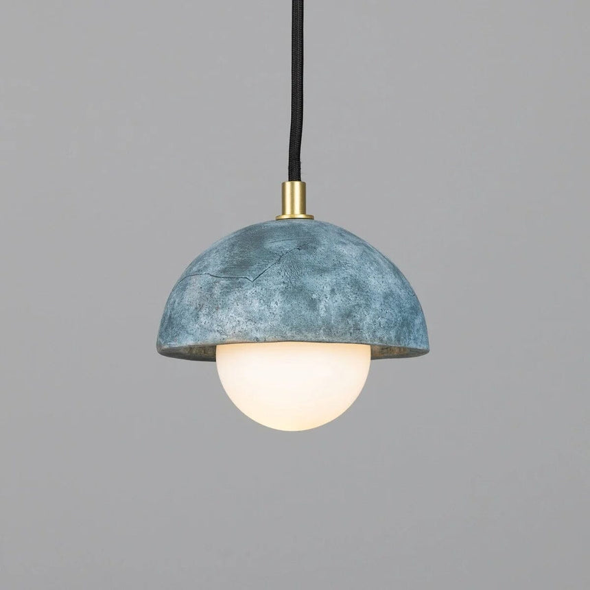 Ceramic Dome Pendant Light Compact Design Close-Up