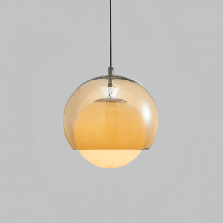 LumaNova Milky Glass Globe Pendant Light for kitchen island - OpalDwell