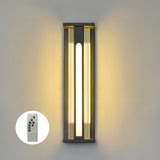 The handheld remote dimmer shown beside the lit body of the fixture