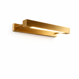 The angular bar seen level, its folded edge shading the light strip