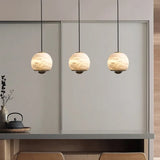 Chandelier In Marble And Alabaster Finish - OroDwell