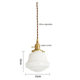 The single shade drawn with the 15 cm width and the 200 cm cord marked