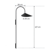 Single light wall sconce for artwork accent