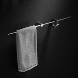 Stainless steel towel bar for small bathroom spaces