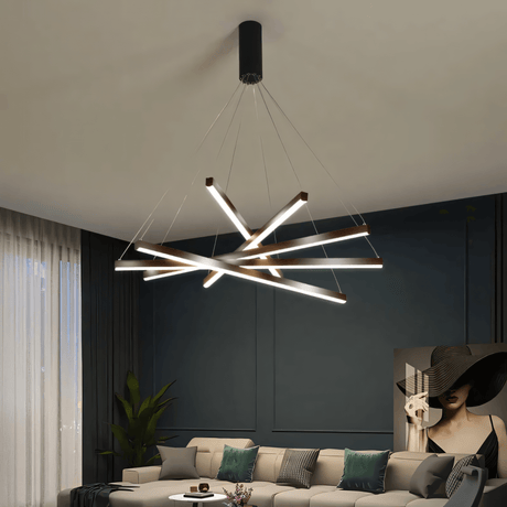 Nested Bar Chandelier for Industrial Decor