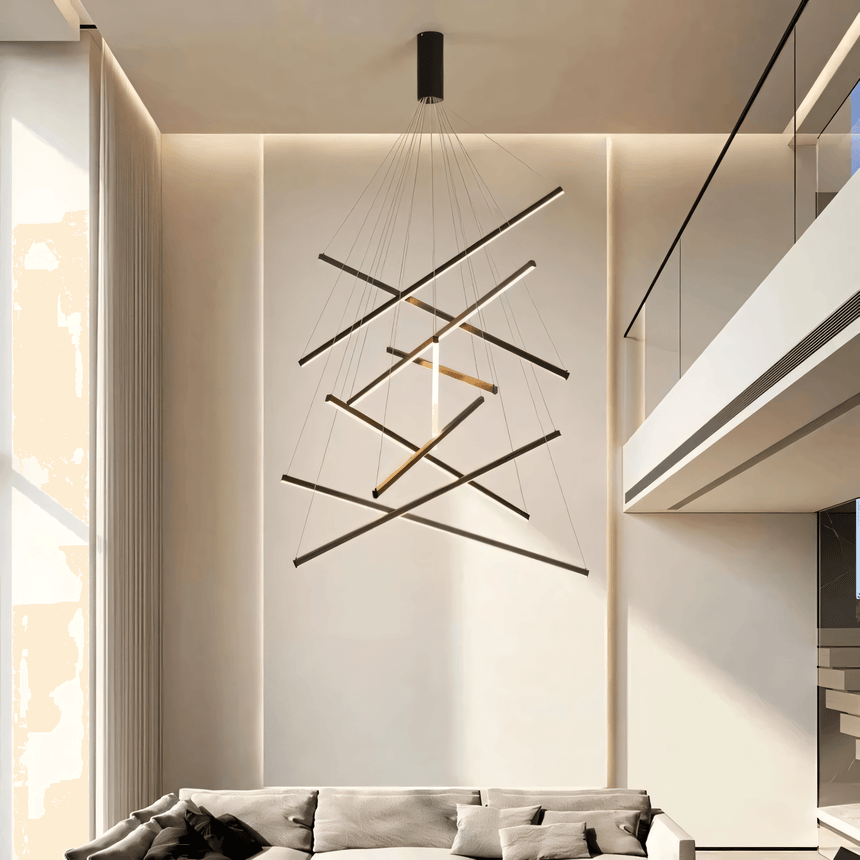 Architectural Bar Chandelier for Modern Dining Rooms