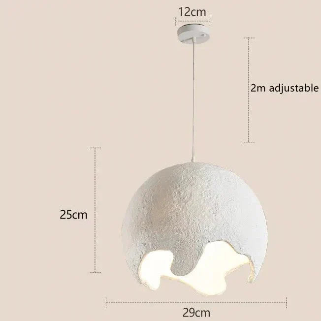 Resin Pendant Light Contemporary Silhouette Detail