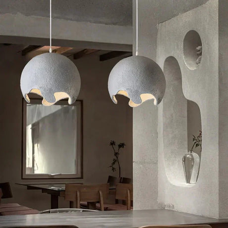 Modern Resin Pendant Light Sculptural Design