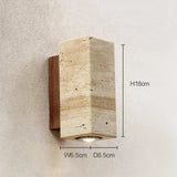 Natural stone wall light for modern decor