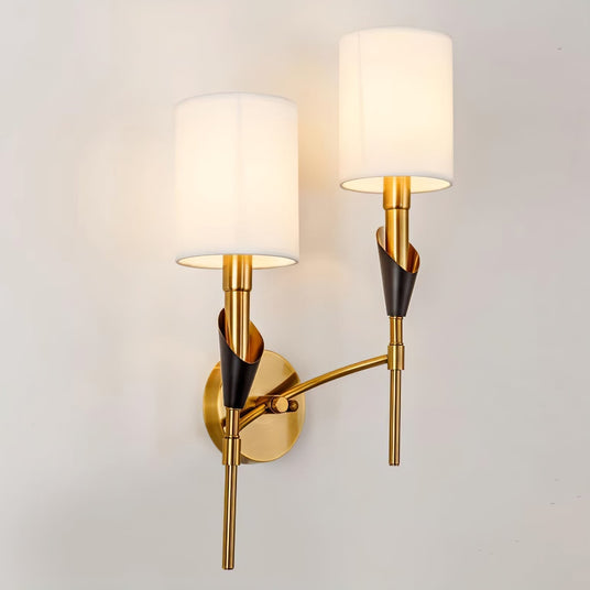 Brushed Nickel Metal Wall Lamp for Living Room Lighting | OroDwell