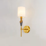 Brushed Nickel Metal Finish Wall Lamp Design Detail | OroDwell