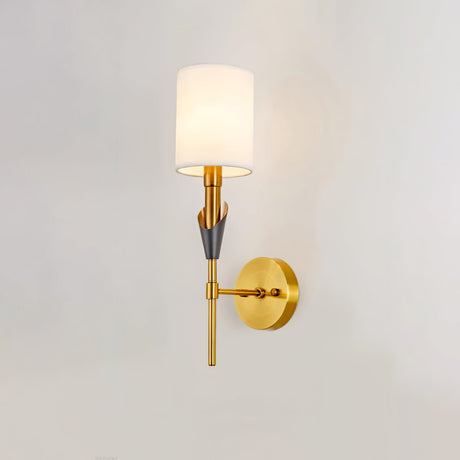Brushed Nickel Metal Finish Wall Lamp Design Detail | OroDwell