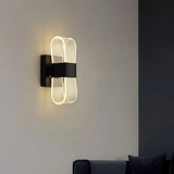 Aluminum wall sconce for hallways