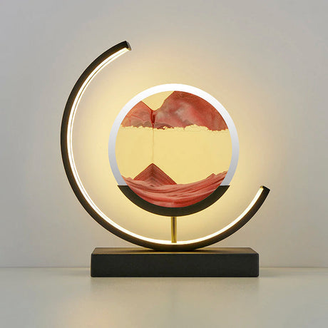 DriftGlass Flowing Sand LED Night Light