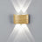 Warm glow wall sconce for outdoor space