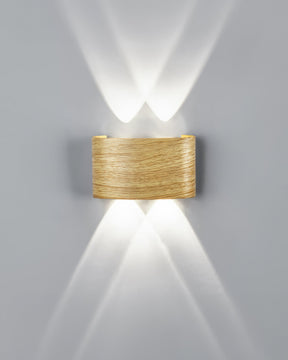 Warm glow wall sconce for outdoor space