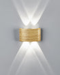 Warm glow wall sconce for outdoor space