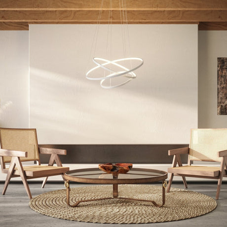 Modern angular aluminum pendant lamp