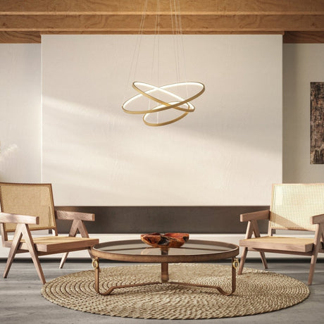 Aluminum pendant light with remote control design