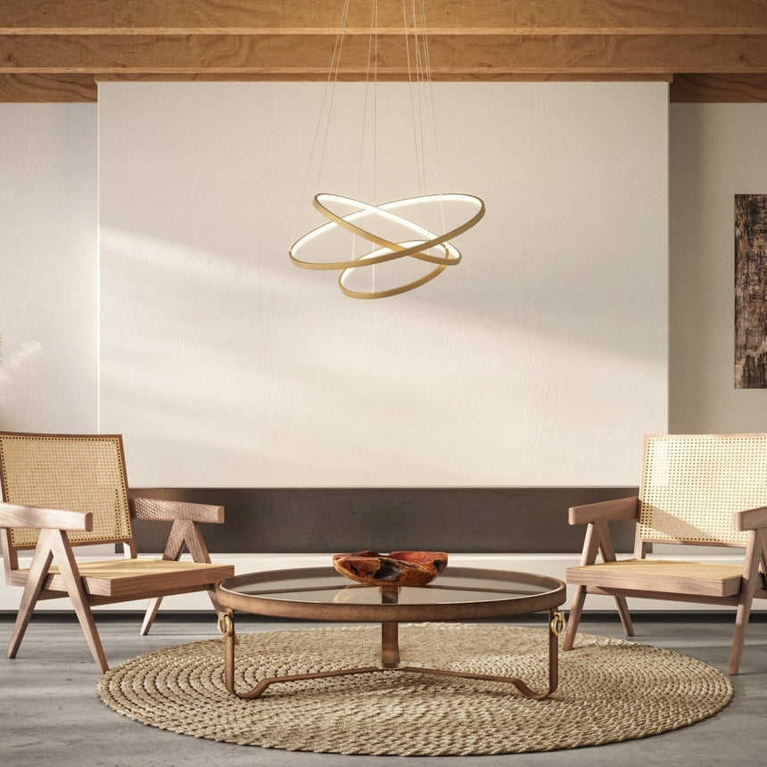 Aluminum pendant light with remote control design