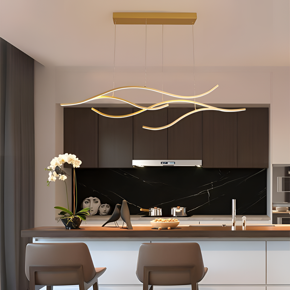 Semi-Flush Ceiling Light Sculptural Design