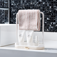 Stainless steel dishcloth holder for kitchen countertops