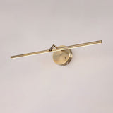 The bronze finish seen against a soft pink wall, rod and disc mount in profile