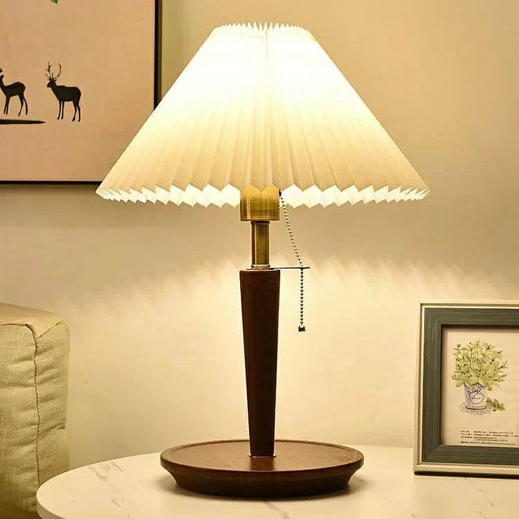 Retro Wood Table Lamp for Living Room