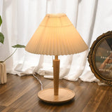 CedarGlow Wood Table Lamp for Bedroom and Office