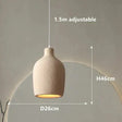 Square LED pendant light warm ambient glow