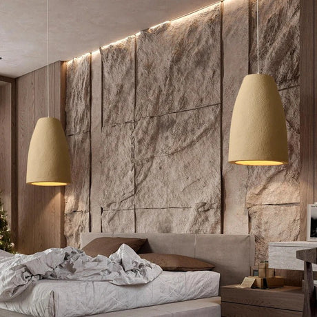 Pendant light installed above dining table modern decor