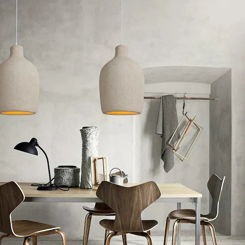 Lyria pendant lamp painted metal finish close-up