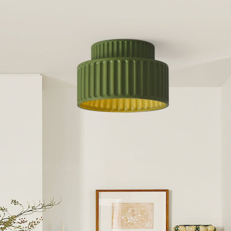 Drum Ceiling Light Classic Silhouette View