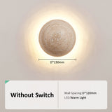 travertine wall-mounted lamp for bedroom ambiance