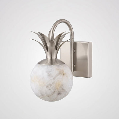 The one light nickel version with its stone globe and leaf crown