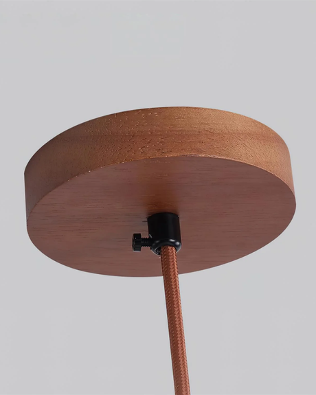 LumaVell Japandi Pendant Light dimensions size view - OpalDwell