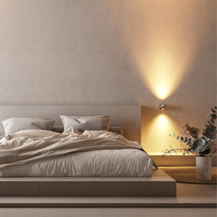 Orbilo Glass Wall Lamp in a modern home | OroDwell