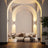 Metal and glass Glass Wall Lamp – rotating design with remote control detail view | OroDwell