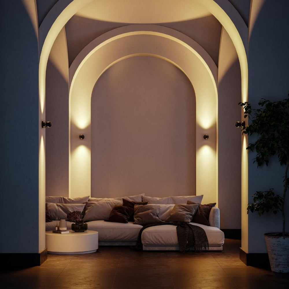 Glass Wall Lamp – rotating design with remote control | OroDwell