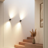 Glass Wall Lamp – rotating design with remote control for modern home decor | OroDwell